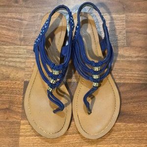 Madden Girl Bedazzled Blue Sandals